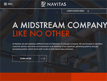 Tablet Screenshot of navitas-midstream.com